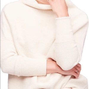 Free people ottoman slouch tunic cream oversized